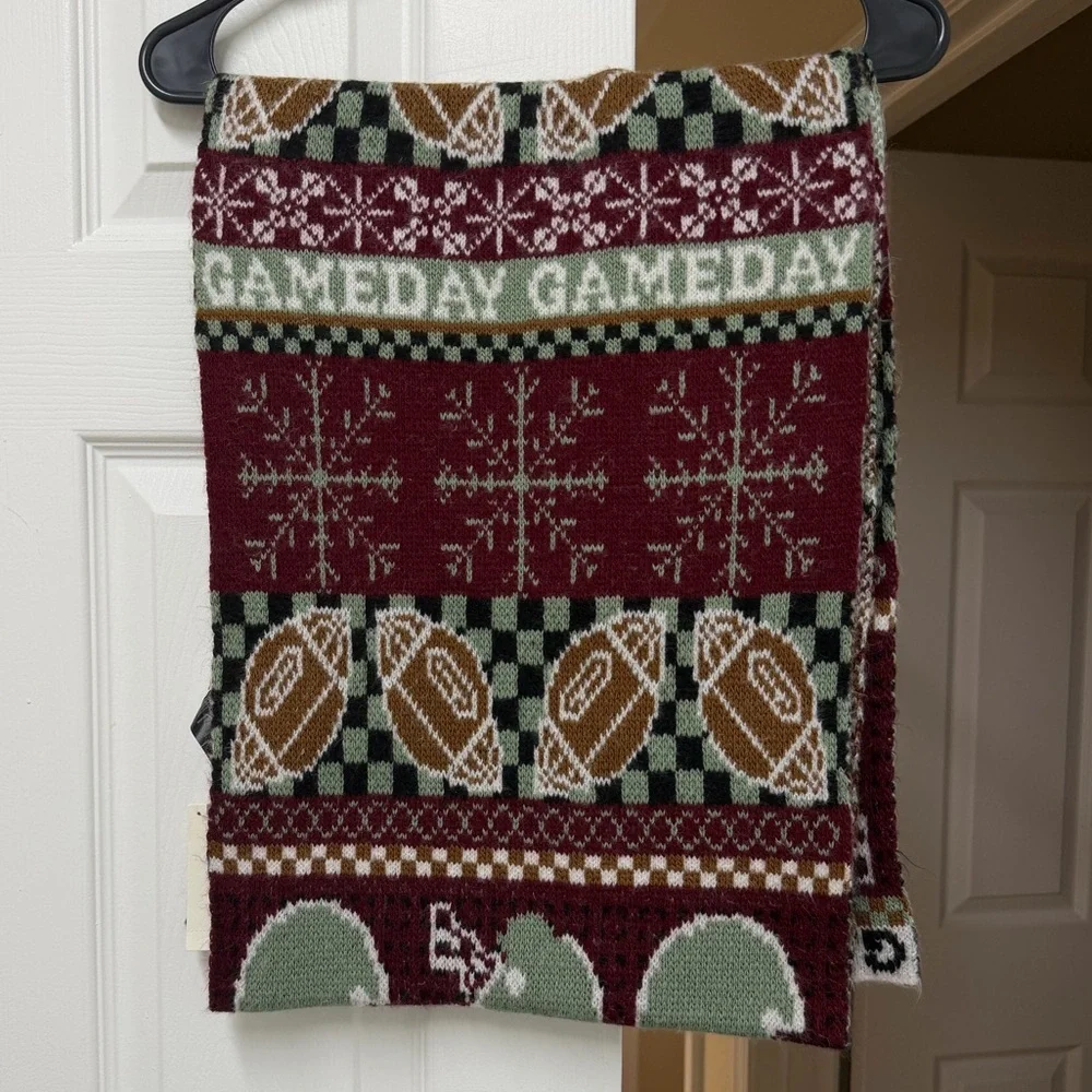 NWT Anthropologie Mariel Scarf Icon Edition Game Day Knit Winter